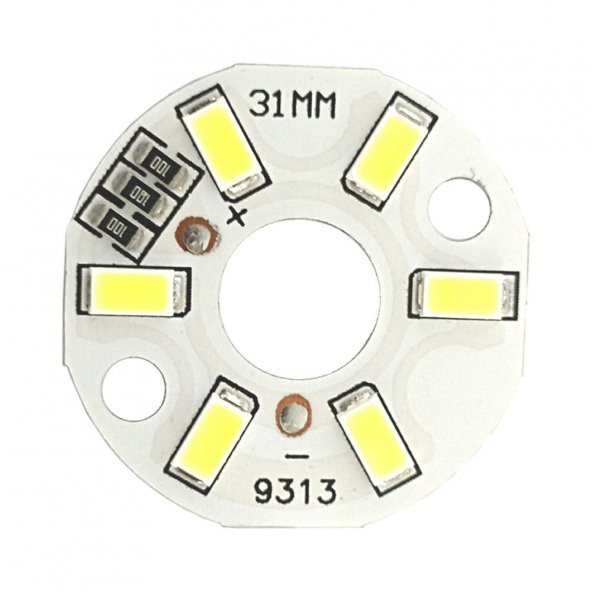 5730 5V 3W 32mm Beyaz Led Modül Aluminyum Pcb 6 Led Lamba Aydınlatma ürün görseli 1