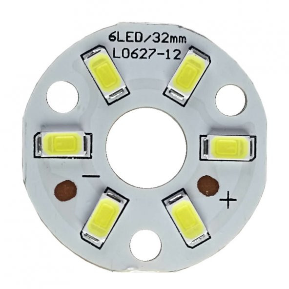 5730 12V 3W 32mm Beyaz Led Modül Aluminyum Pcb 6 Led Lamba Aydınlatma ürün görseli 1