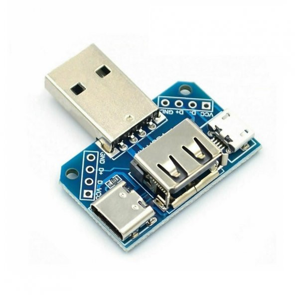 USB to Type C Micro Usb Erkek Dişi USB Port Konnektör Şarj Soket ürün görseli 1