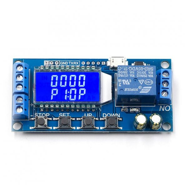 XY-LJ02 6-30V Çok Fonksiyonlu Zaman Ayarlı Röle Modülü ürün görseli 1