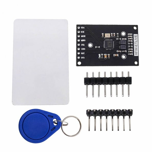 13.56Mhz RFID Okuyucu Modül+Kart+Anahtarlık Mini NFC Manyetik Kart Etiket Okuyucu Personel Takip ürün görseli 1