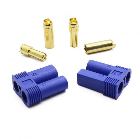 EC5 Dişi Erkek Konnektör Çifti 5Mm Altın Banana Tip 100A Rc Lipo ürün görseli 1