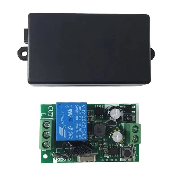 433Mhz RF 1 Kanal Röle Modül AC 220V Kablosuz Pompa Fan Lamba Perde ürün görseli 1
