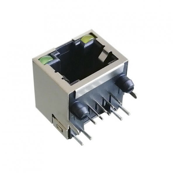 8P8C Metal RJ45 Soket Led Göstergeli Ethernet Bağlantı Soketi ürün görseli 1