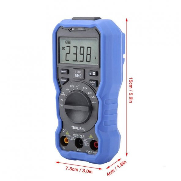 OWON OW16B Bluetooth True RMS Dijital Multimetre - Resim 6