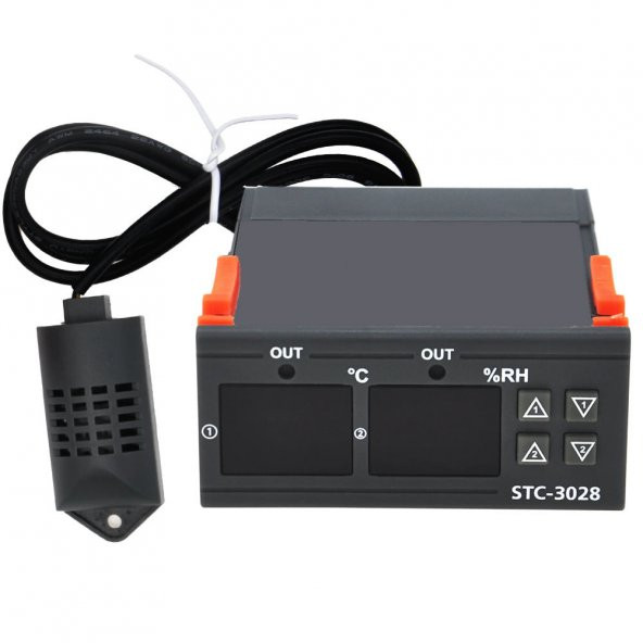 STC-3028 Isı Ve Nem Termostatı Çift Ekran 220V Isıtıcı Soğutucu ürün görseli 1
