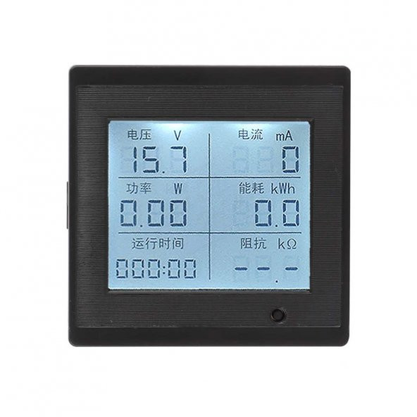 DC 6-200V 10A Dijital Voltmetre Ampermetre Wattmetre Voltaj Akım ürün görseli 1