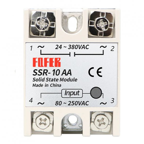 SSR-10AA SSR Röle SSR Tek Fazlı Solid State Röle 80-250V AC 10A ürün görseli 1