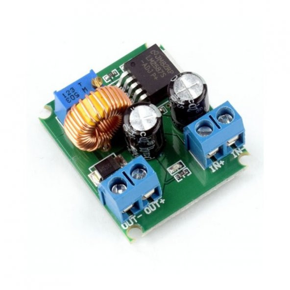 LM2587 Ayarlı Voltaj Yükseltici Modül 40V 5A Step Up Boost Modül - Resim 5