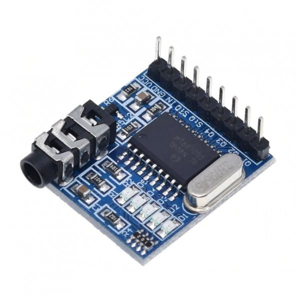 MT8870 DTMF Telefon Tuş Ses Çözme Algılama Modülü 3.5mm Ses Soket ürün görseli 1