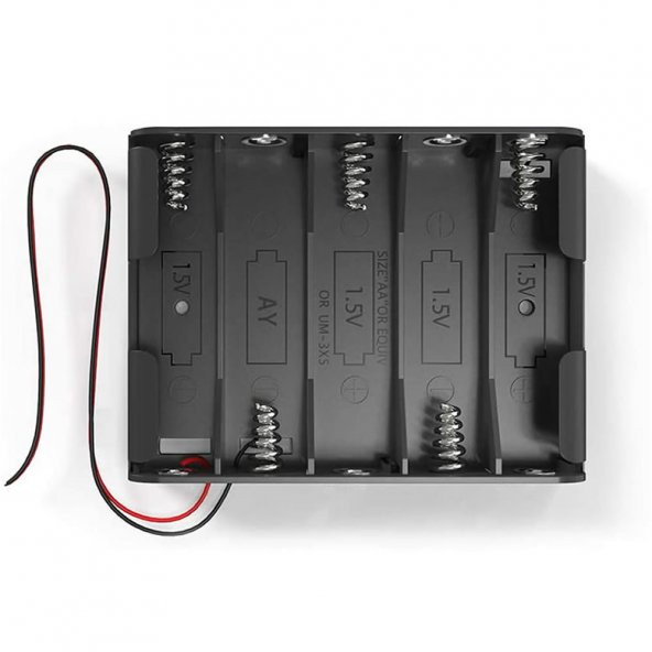 5li 1,5V AA Kalem Pil Kutusu Yuvası 5x1,5V Kablolu Batarya Pil Tutucu ürün görseli 1