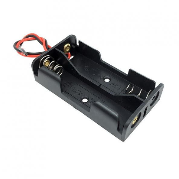 2li 1,5V AA Kalem Pil Kutusu Yuvası 2x1,5V Kablolu Batarya Pil Tutucu ürün görseli 1