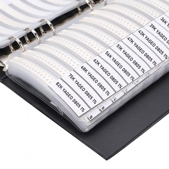 4250 Parça Smd 0805 Direnç Seti Kitabı 1 Sample Book - Resim 4