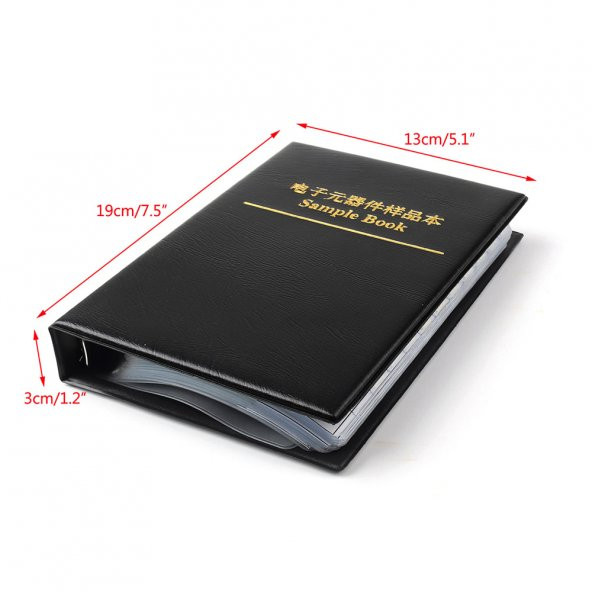 4250 Parça Smd 0805 Direnç Seti Kitabı 1 Sample Book - Resim 8