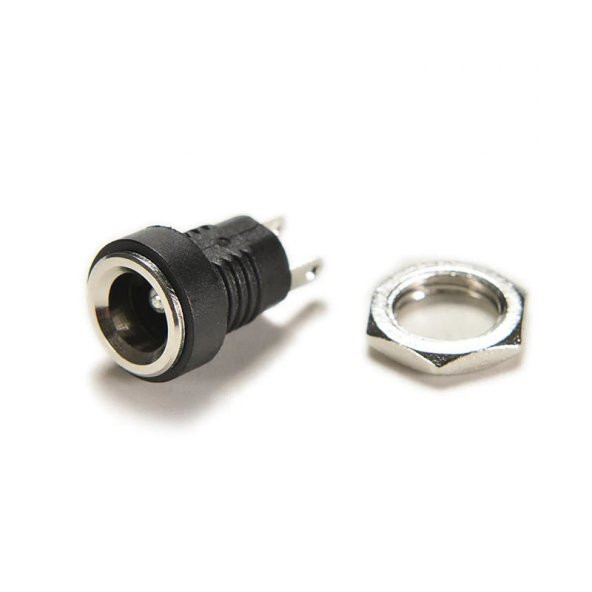 5.5mm x 2.1mm DC Güç Soketi Plastik Panel Montaj Tip Adaptör ürün görseli 1