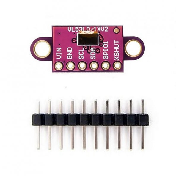 VL53L0XV2 Lazer Mesafe Sensörü I2C 940nm 2,6-5,5V 2mt mesafe ürün görseli 1