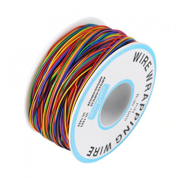 280 Metre 8 Renk 0.25mm Tel Kalınlığı 30Awg Makara Atlama Kablosu ürün görseli 1
