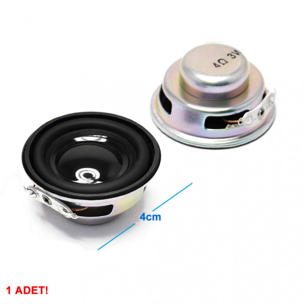 Mini 4cm 4 Ohm 3W Hoparlör Yuvarlak Speaker 3 Watt Ses Müzik Amfi Ses Oluşturucu Yüksek Kalite ürün görseli 1
