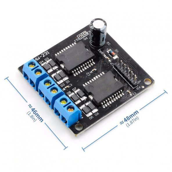 Dual MC33886 Motor Sürücü Modül 40V 5A Akıllı Robot Araba ürün görseli 1