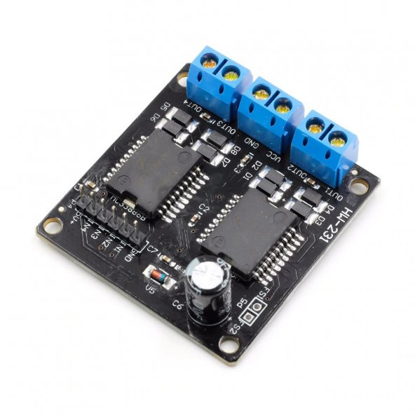 Dual MC33886 Motor Sürücü Modül 40V 5A Akıllı Robot Araba - Resim 4