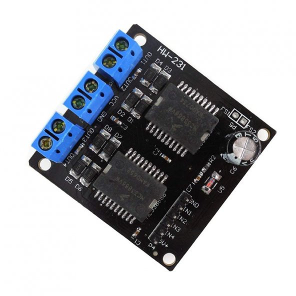 Dual MC33886 Motor Sürücü Modül 40V 5A Akıllı Robot Araba - Resim 7