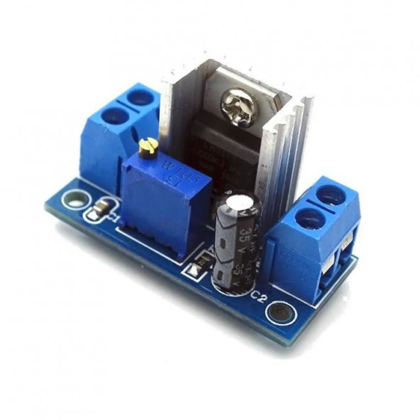 LM317 Modül DC Lineer Regulatör 2A Voltaj Düşürücü - Resim 2