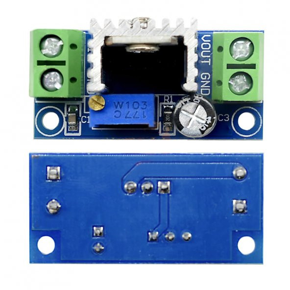 LM317 Modül DC Lineer Regulatör 2A Voltaj Düşürücü - Resim 3