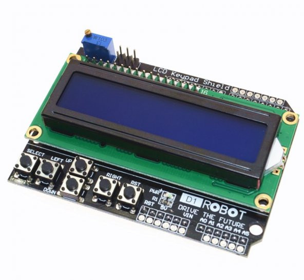 Arduino LCD Keypad Shield 1602 - 16x2 LCD Ekran ve Tuş Takımı ürün görseli 1