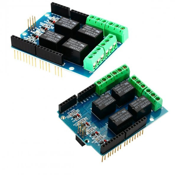 Arduino 4 Kanal Röle Shield DC 24V 3A - Resim 3