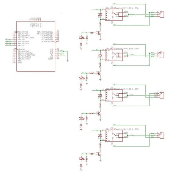Arduino 4 Kanal Röle Shield DC 24V 3A - Resim 8