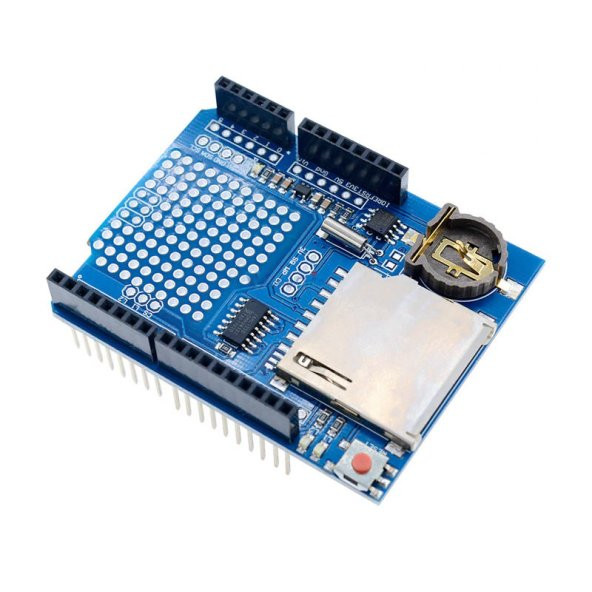 Arduino SD Kart DS1307 RTC Saat Data Kayıt Logger Shield - Resim 3