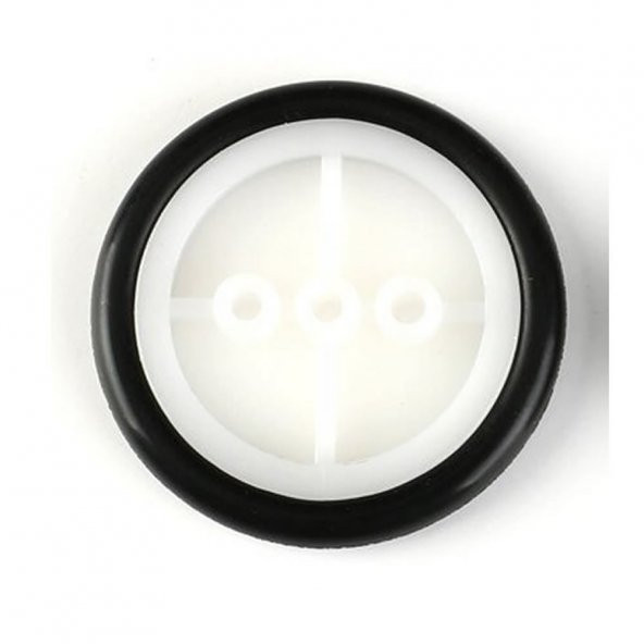 29mm Mini Rubber Tekerlek 2mm Mil Uyumlu Robot Oyuncak Wheel ürün görseli 1