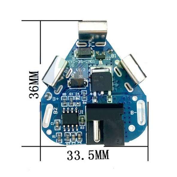 3S 8A 12V Lityum Batarya BMS Koruma Kartı - Resim 7