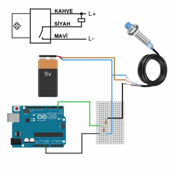 LJ12A3-4-Z/BX Endüktif NPN Mesafe Sensörü - Resim 6