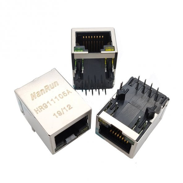 Trafolu RJ45 HR911105A Ethernet Bağlantı Soketi ürün görseli 1