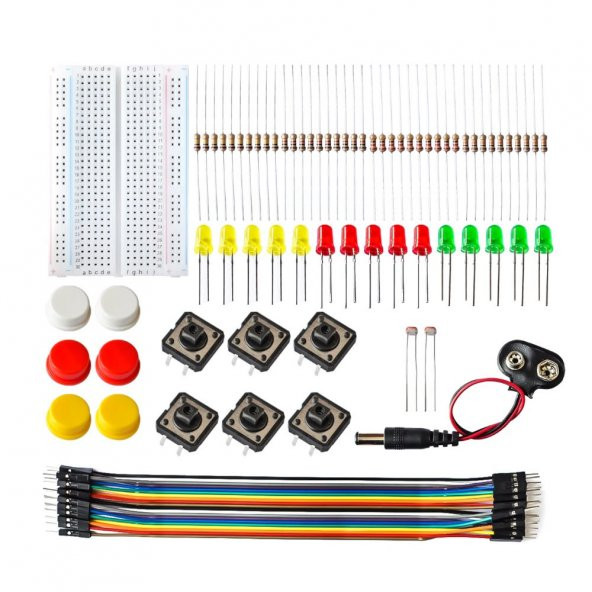 Elektronik Başlangıç Seti Arduino Starter Kit Breadboard Led ürün görseli 1