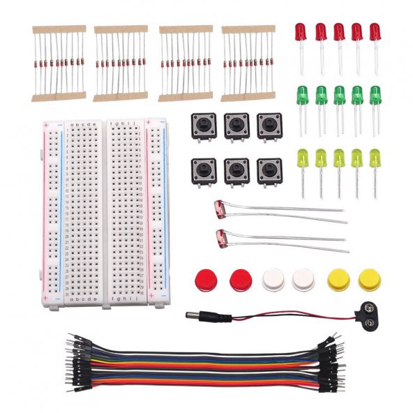 Elektronik Başlangıç Seti Arduino Starter Kit Breadboard Led - Resim 2