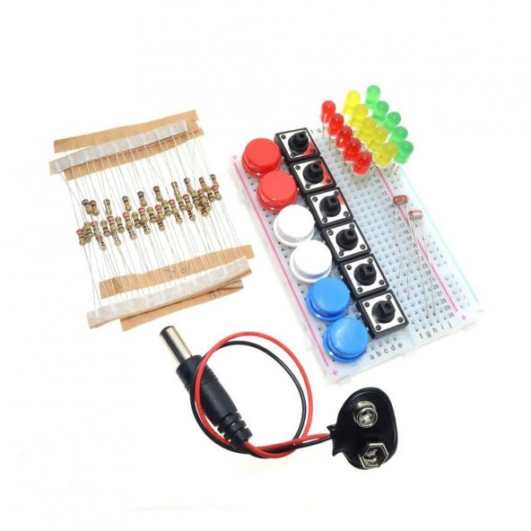 Elektronik Başlangıç Seti Arduino Starter Kit Breadboard Led - Resim 6