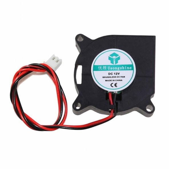DC 12V 40x40mm Salyangoz Fan Soğutucu Türbin Turbo Radyal Yazıcı ürün görseli 1