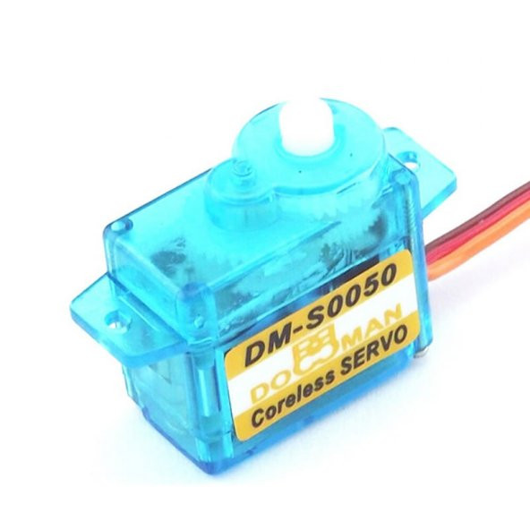 DM-S0050 Servo Motor RC DOMAN Mikro Plastik Dişli 1kg.cm Tork ürün görseli 1