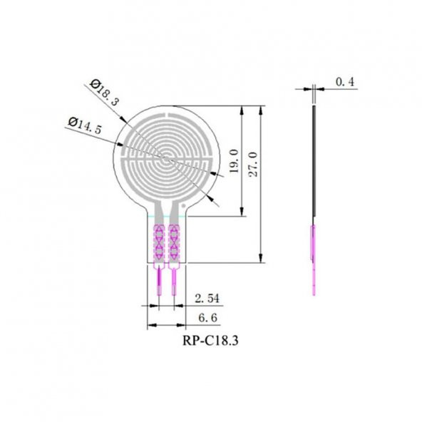Kuvvet Sensörü RP-C18.3-ST Basınç Algılama Sensörü Pressure Force - Resim 8