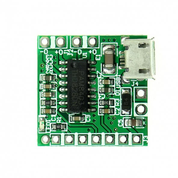 Micro Usb Soketli PAM8403 5V 2x3w Stereo Müzik Ses Amfilikatörü ürün görseli 1