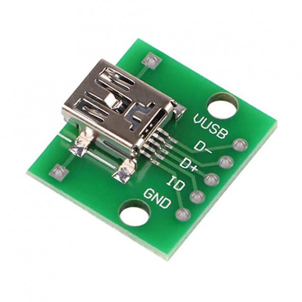 Mini Usb To Dip Çevirici Pcb Usb Haberleşme Deney Prototip 5V Usb Pinlerine Kolay Erişim Kartı ürün görseli 1