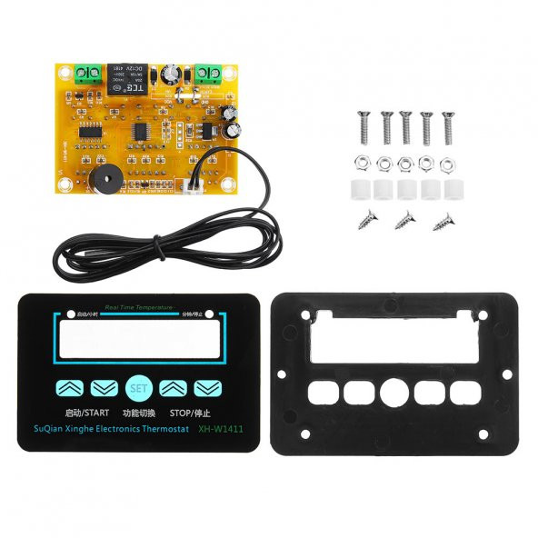 XH-W1411 Dijital Termostat Zamanlayıcı Modül Kuluçka Pet Akvaryum Isıtıcı Soğutucu Kontrol Cihazı ürün görseli 1