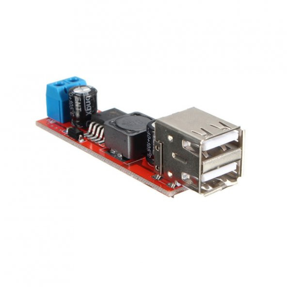 Lm2596 Dual Usb Power Modül Voltaj Düşürücü Mp3 Mobil Güç Kaynağı ürün görseli 1