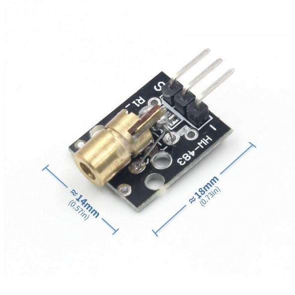 KY-008 Nokta Lazer Diyot Modül 3V 5V 650nm Kırmızı Pointer Lazer ürün görseli 1
