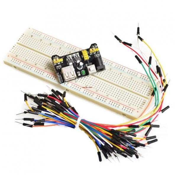 Breadboard Güç Kaynağı Modülü Breadboard Power Modül 3.3V 5V Prototip Devre Test - Resim 4