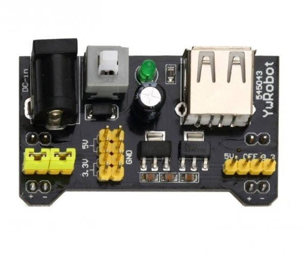 Breadboard Güç Kaynağı Modülü Breadboard Power Modül 3.3V 5V Prototip Devre Test - Resim 6