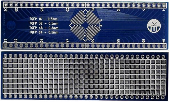 0.5MM TQFP-3 PCB TQFP16 TQFP32 TQFP48 TQFP64 Proto Pcb Pertenaks ürün görseli 1