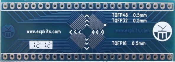 0.5MM TQFP-2 PCB - TQFP16 TQFP32 TQFP48 Proto Pcb Pertenaks Devre ürün görseli 1